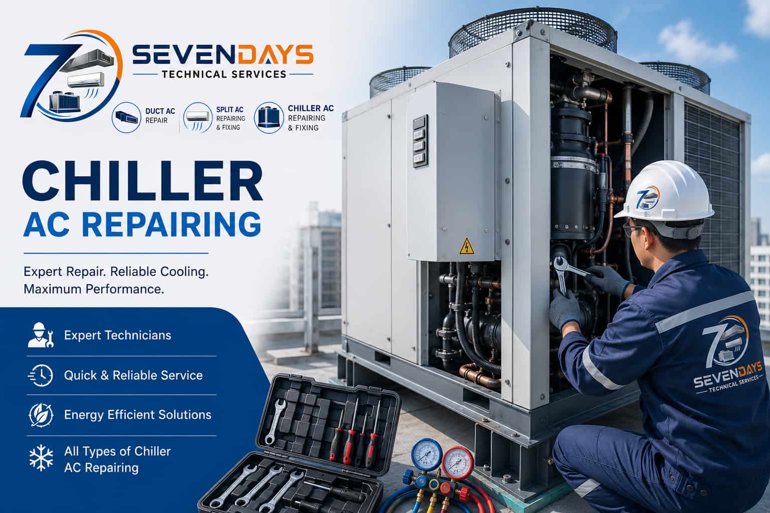 Chiller AC repair service Dubai
