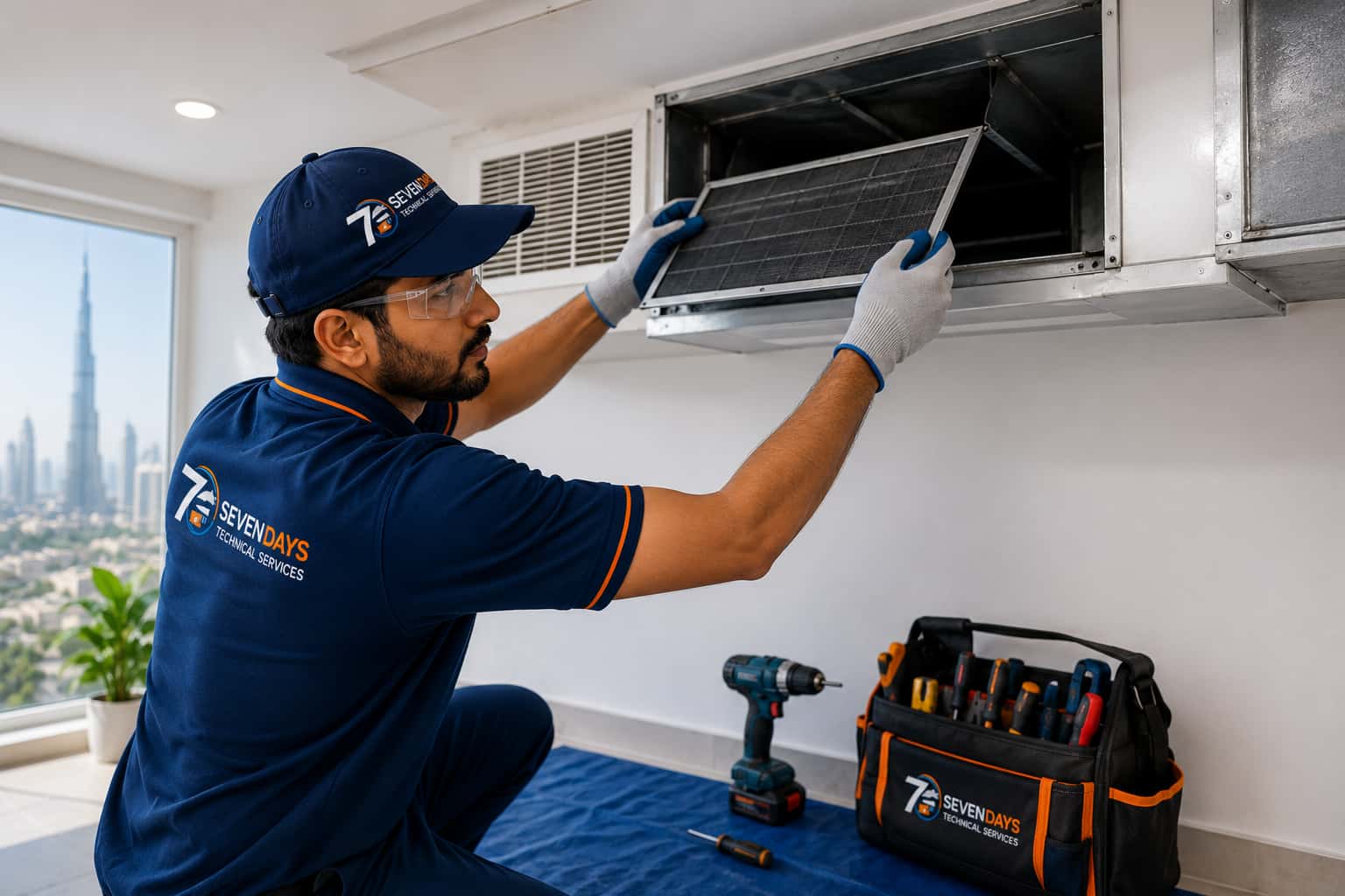 Duct AC repair service Dubai
